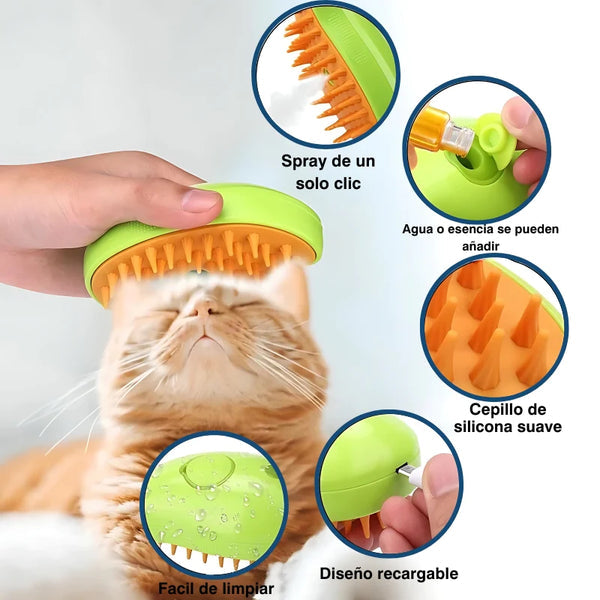 CEPILLO VAPORIZADOR PARA MASCOTAS