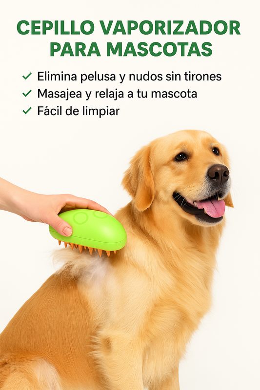 CEPILLO VAPORIZADOR PARA MASCOTAS