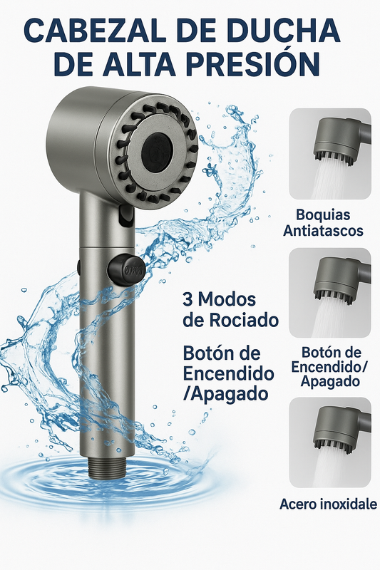 Cabezal Ducha Masajeadora Spa
